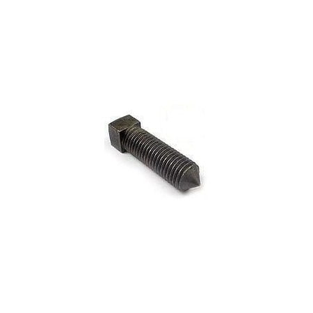 Square Head Set Screw, Cone Point, 3/8-16x1 1/4, Alloy Steel Case Hardened,Full Thread,1000PK